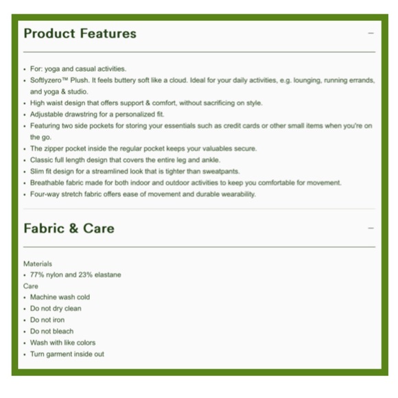 Halara Green Joggers -Like New! - Picture 2 of 11